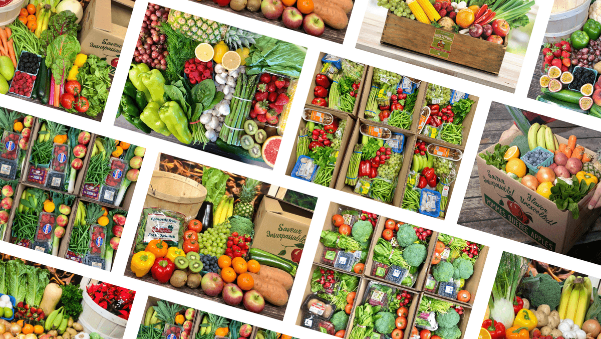 Boite aux fruits et légumes